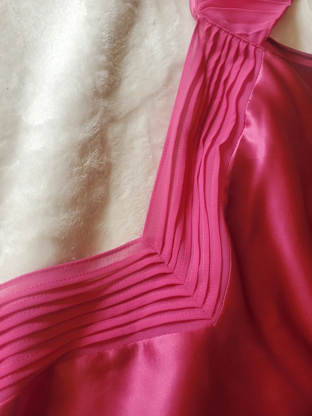 Vintage Silk Robe Set XL Valerie Stevens Pink 90s Boudoir Lingerie Lounge - Picture 10 of 16